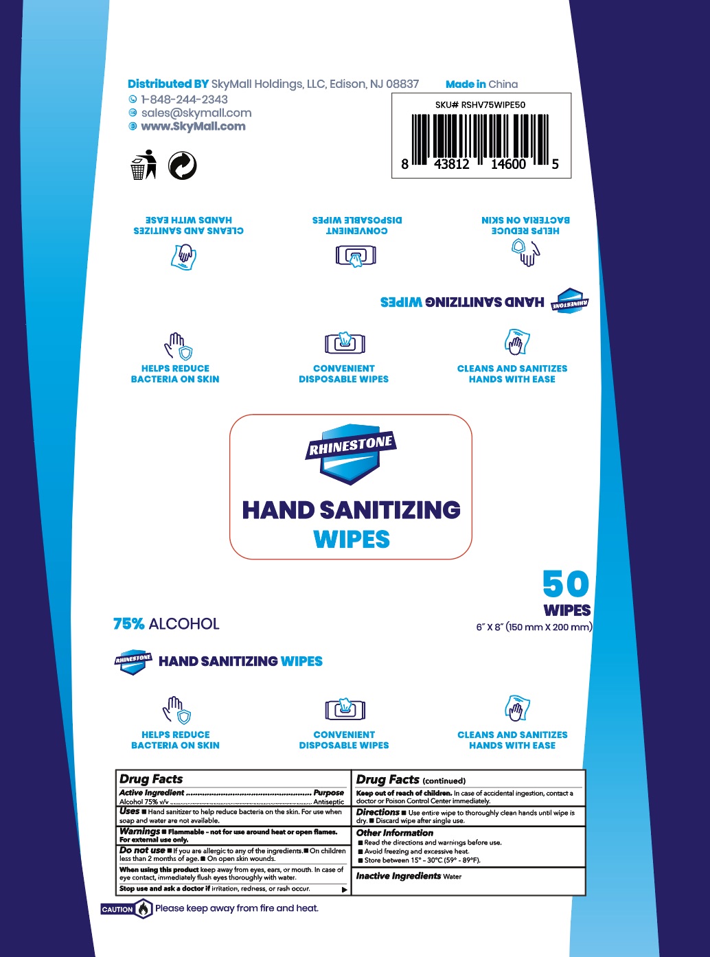 Pill image for Rhinestone Wipes 75 Alc