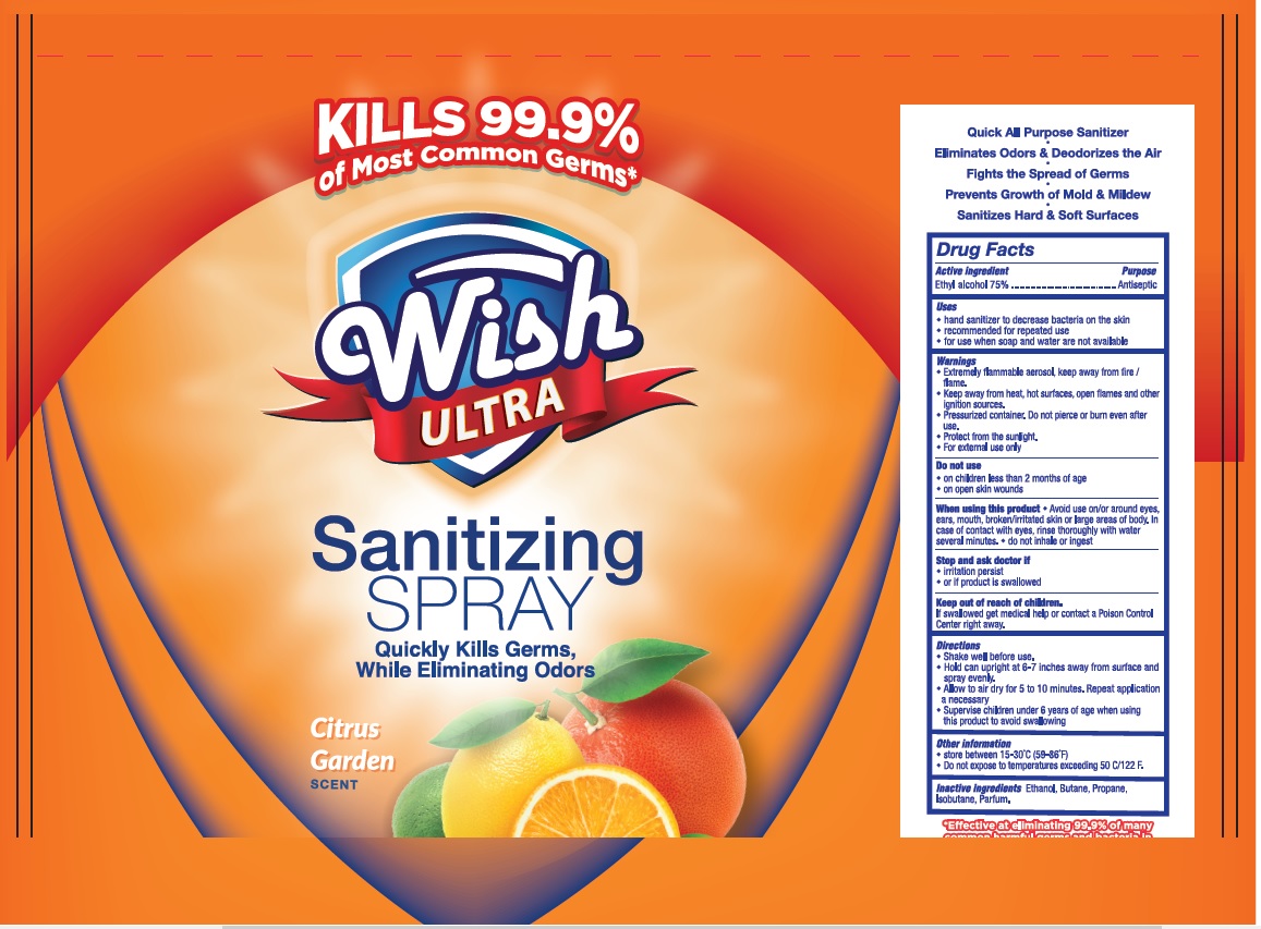 Pill image for Wish Ultra Alcohol Sanitizing Spray: Citrus Garden