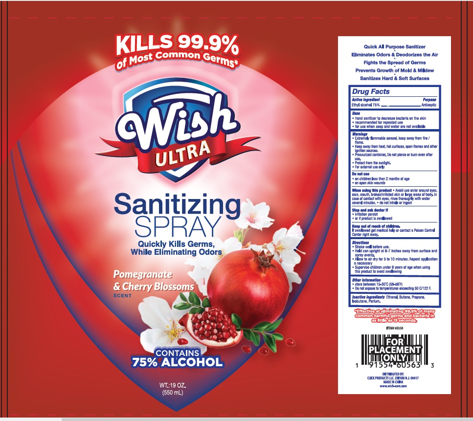 Pill image for Wish Ultra Alcohol Sanitizing Spray: Pomegranate And Cherry Blossoms