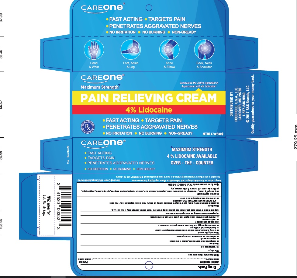 Pill image for Lidocaine Pain Relieving Creme- Careone