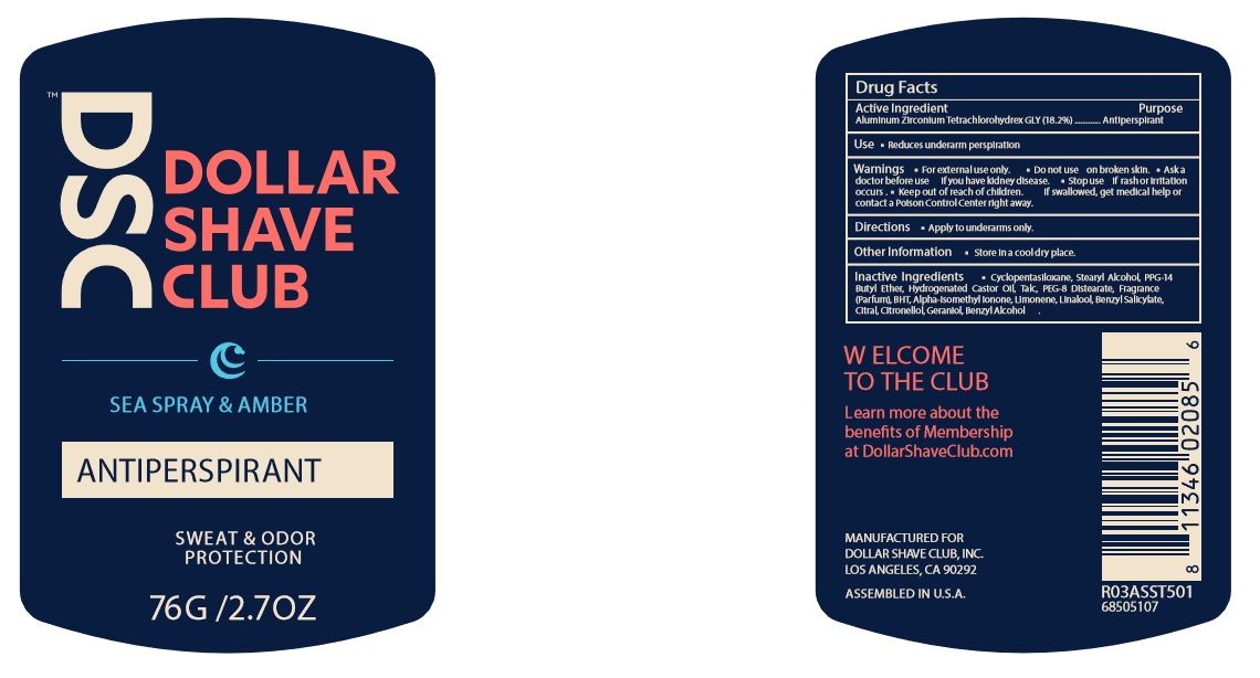 Pill image for Dollar Shave Club Grounds Keeper 24hr Protection Sea Spray And Amber Antiperspirant