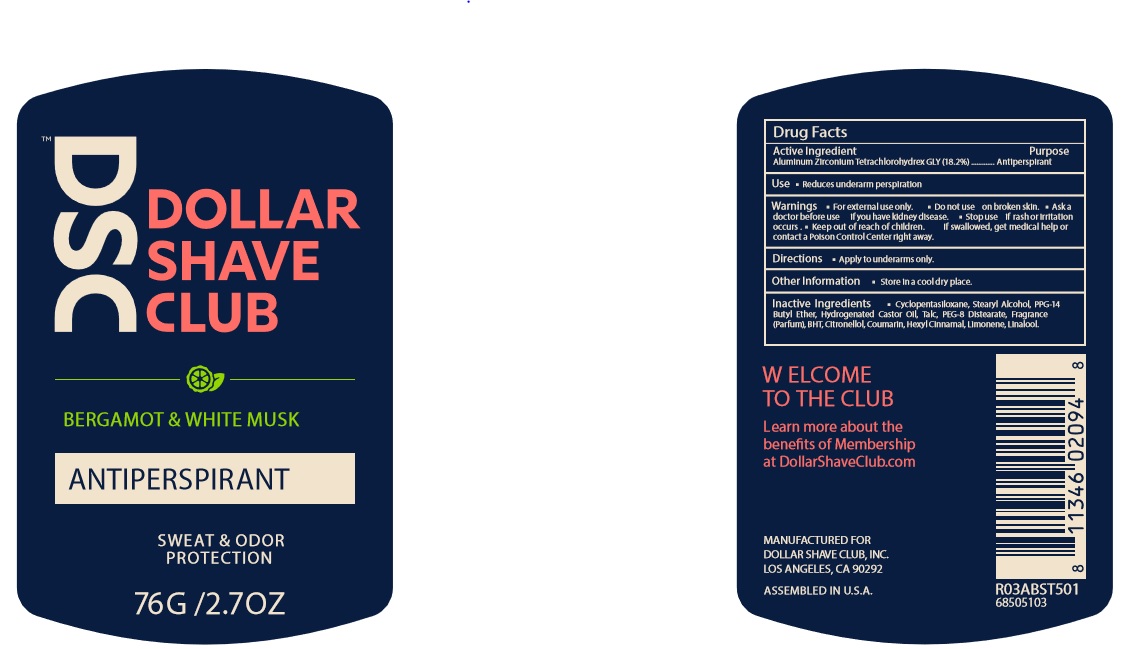 Pill image for Dollar Shave Club Grounds Keeper 24hr Protection Bergamot And White Musk Antiperspirant