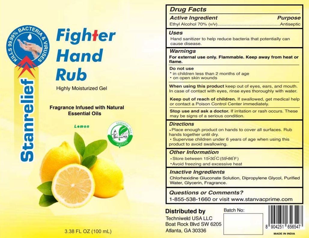 Pill image for Stanrelief Fighter Hand Rub With Natural Essential Oils 100 Ml