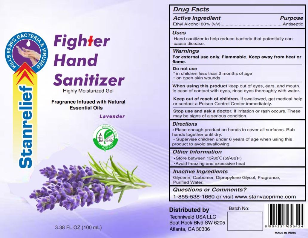 Pill image for Stanrelief Fighter Hand Sanitizer With Natural Essential Oils 100 Ml