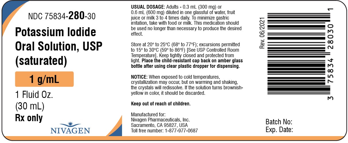 Pill image for Potassium Iodide Oral Solution, Usp (saturated) 1 G/ml