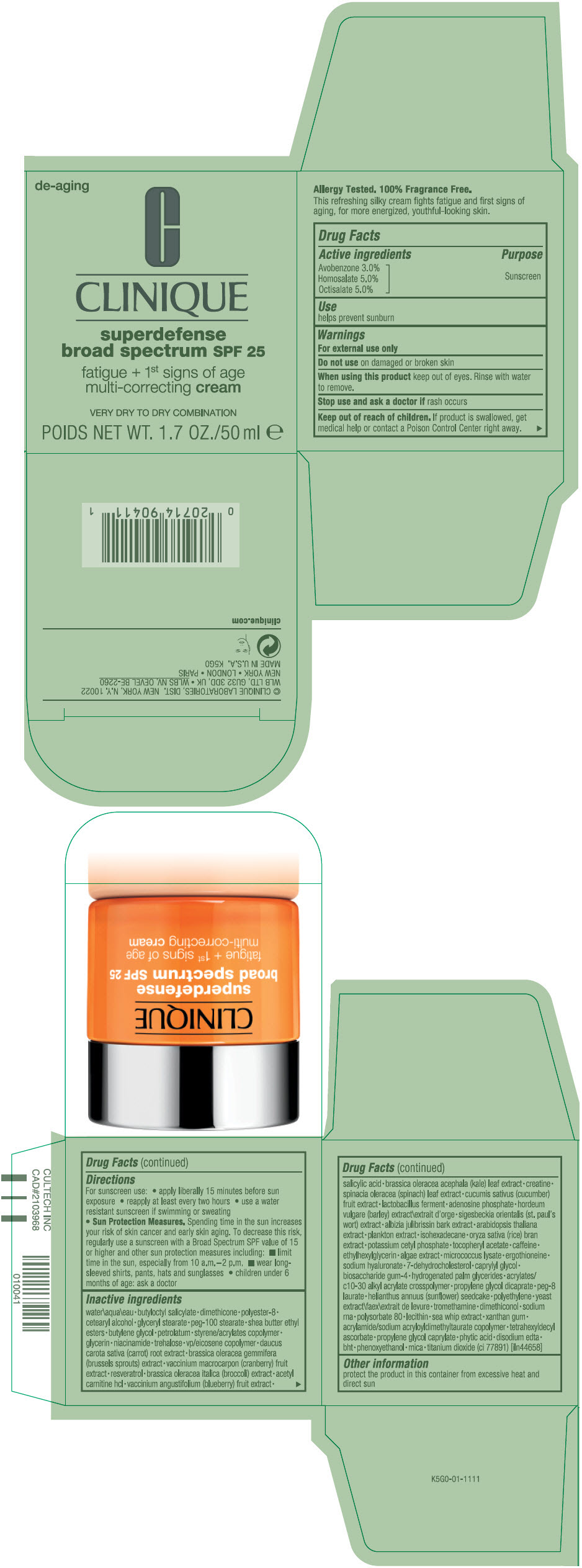 Pill image for Superdefense Broad Spectrum Spf 25 Fatigue + 1st Signs Of Age Multi-correcting Very Dry To Dry Combination