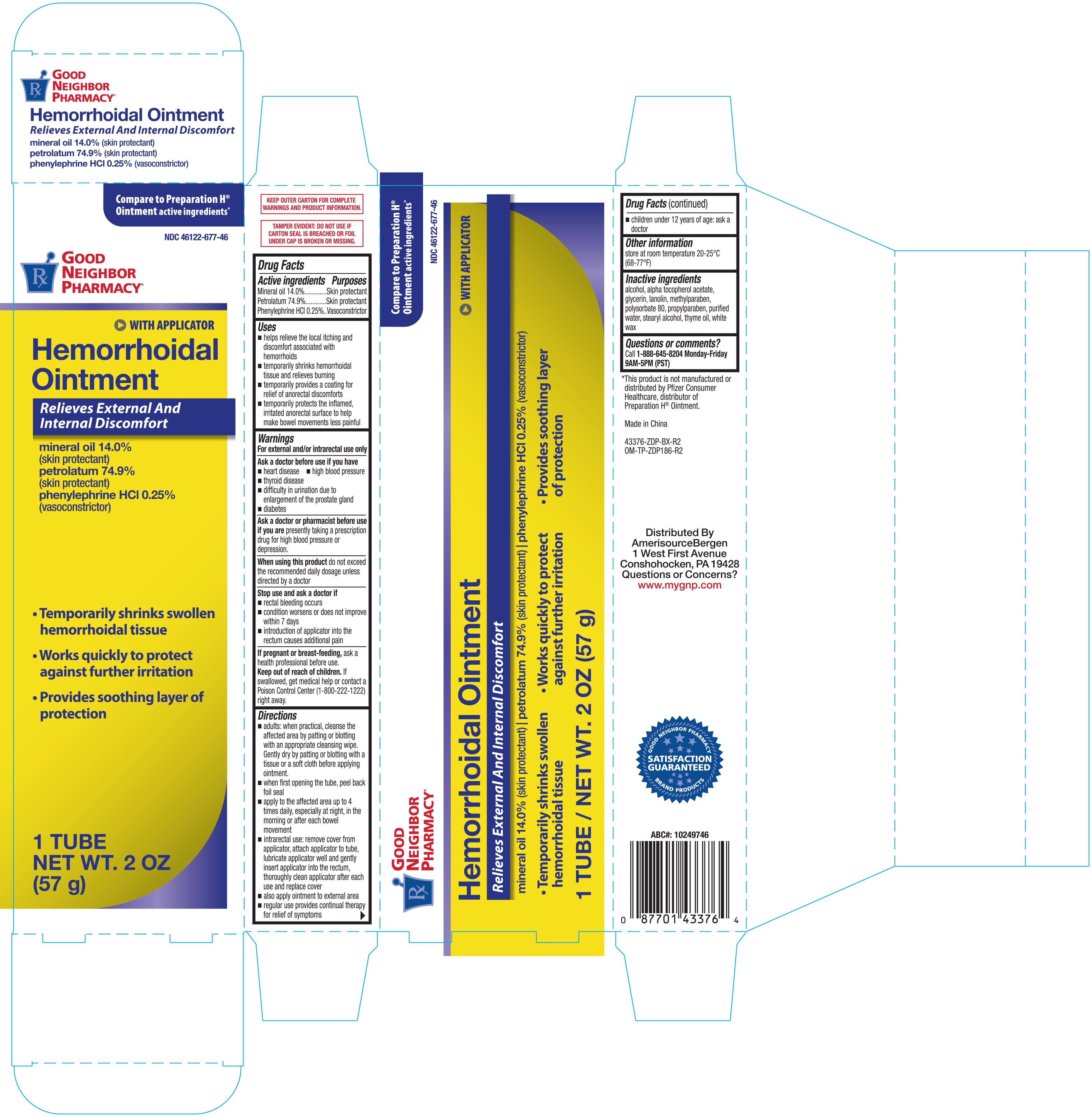 Pill image for Gnp Hemorrhoidal Ointment 2oz (with Applicator) 43376 Zdp