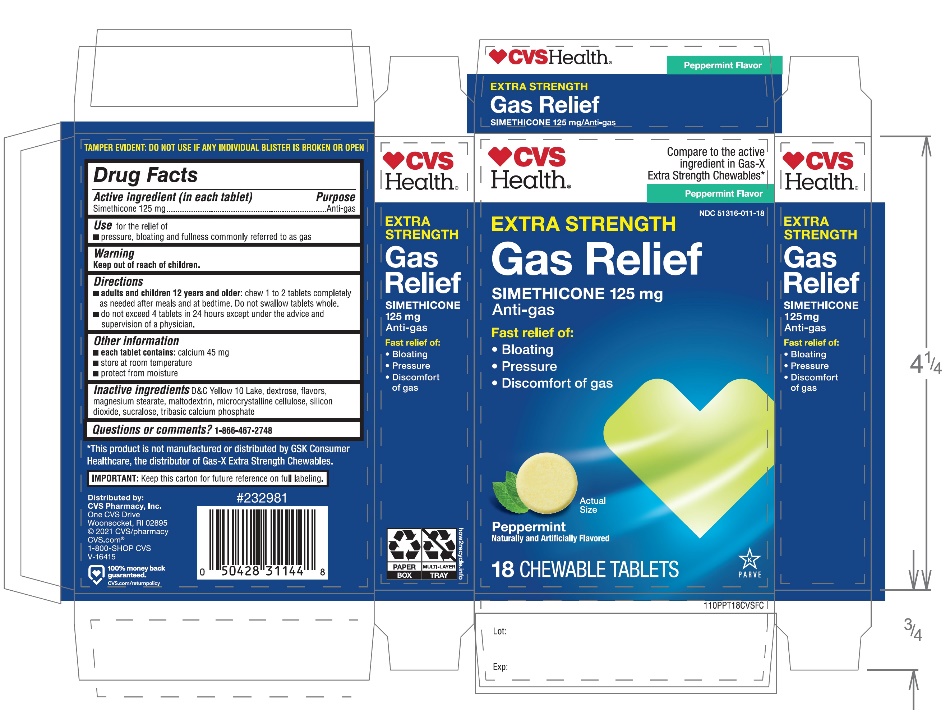 Pill image for Cvs Extra Strength Gas Relief Tablets