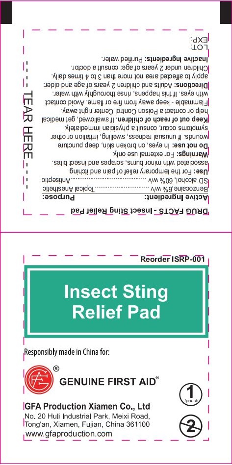 Pill image for Genuine First Aid Insect Sting Relief Pad 1 Ct