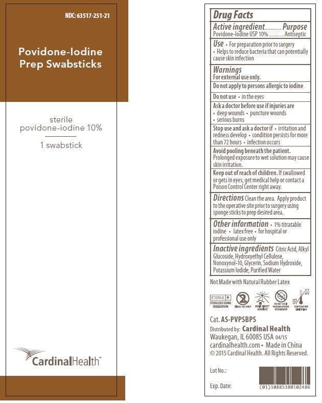 Pill image for povidone-iodine prep swabsticks sterile