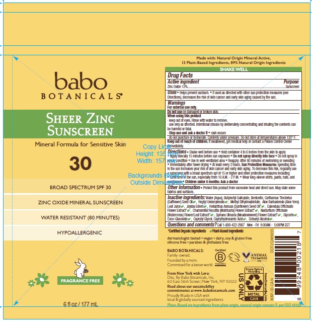 Pill image for 8097 Babo Spf 30 Sheer Zinc Sunscreen