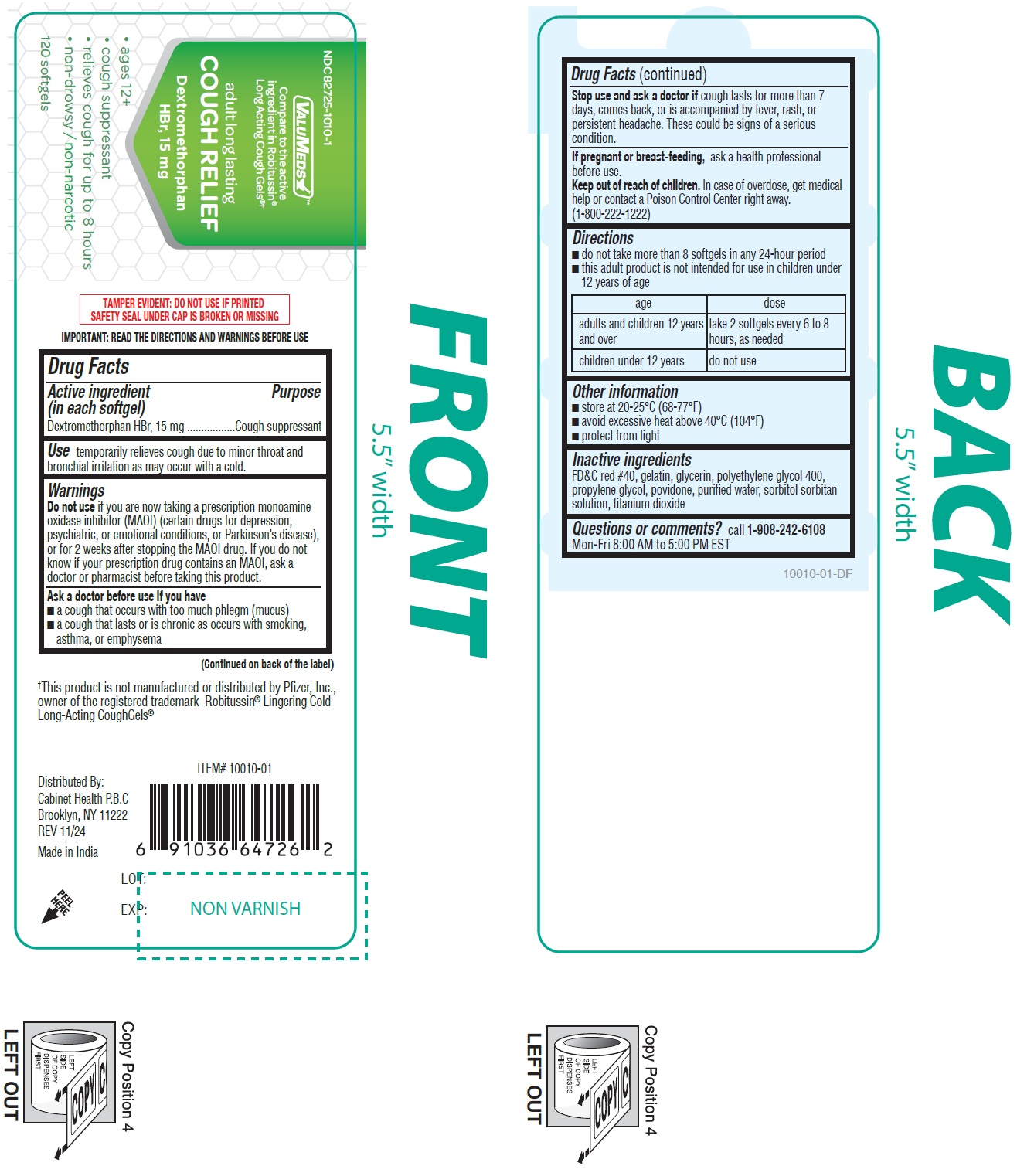 Pill image for Valumeds Cough Relief, Dextromethorphan Hbr