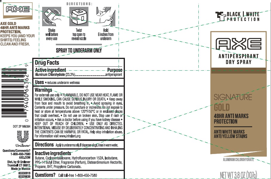 Pill image for Axe-signature Gold Dry Spray Antiperspirant