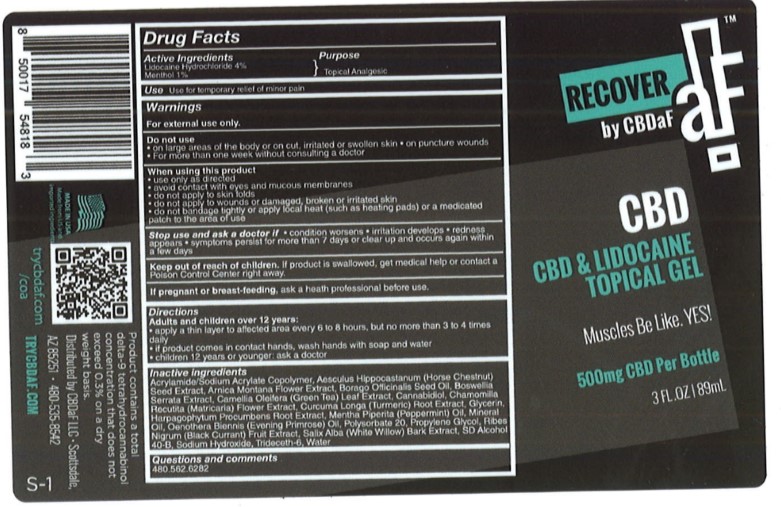 Pill image for Cbdaf Cbd & Lidocaine Topical Gel