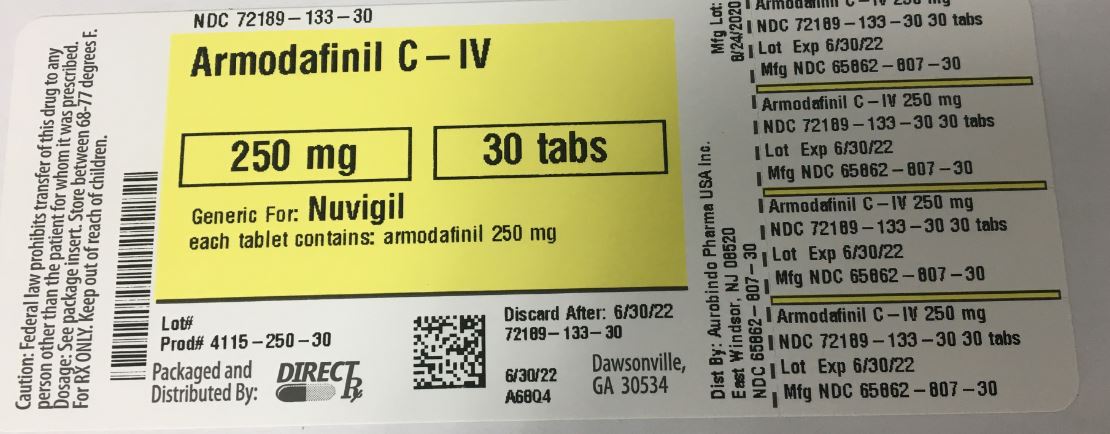 Pill image for Armodafinil