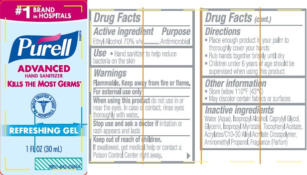 Pill image for Purell Advanced Hand Sanitizer Refreshing Gel