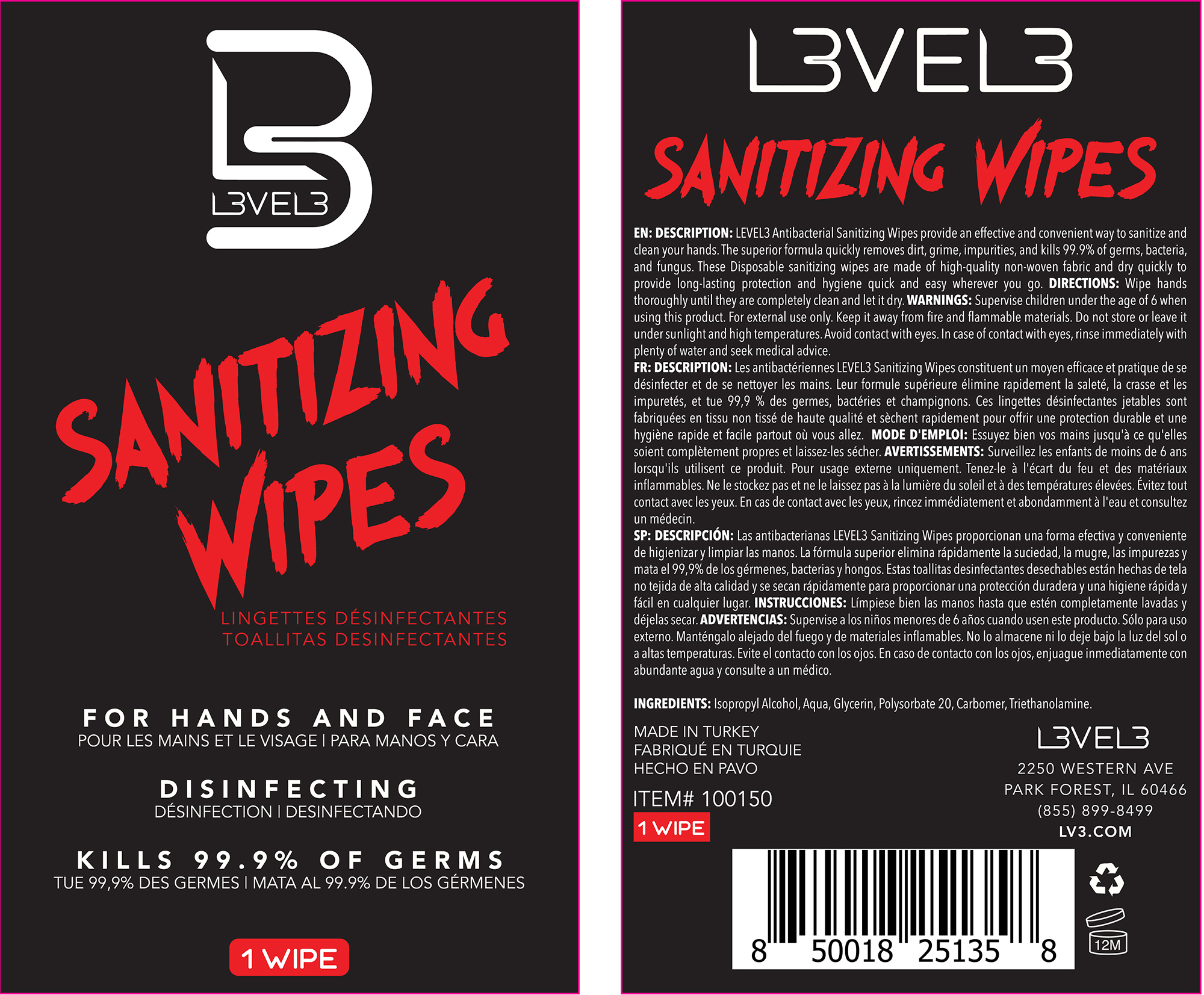Pill image for Sanitizing Wipes