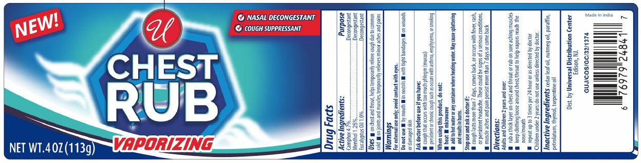 Pill image for Universal Vaporizing Chest Rub