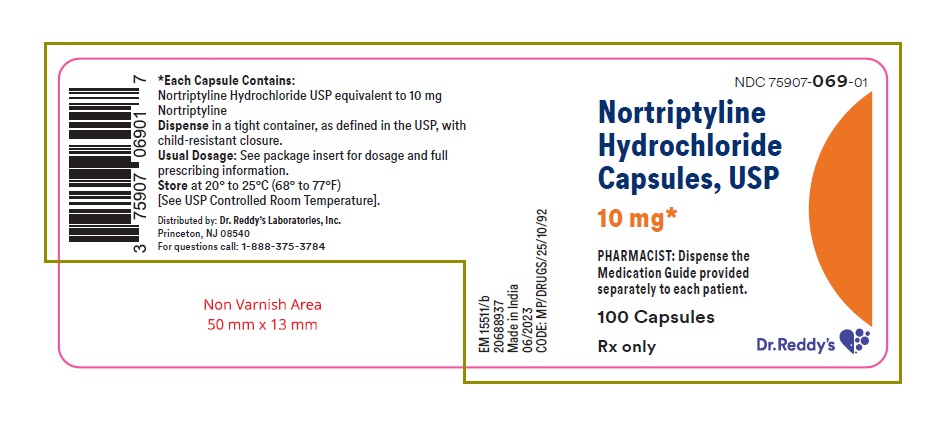 Pill image for Nortriptyline Hydrochloride Capsules, Usp