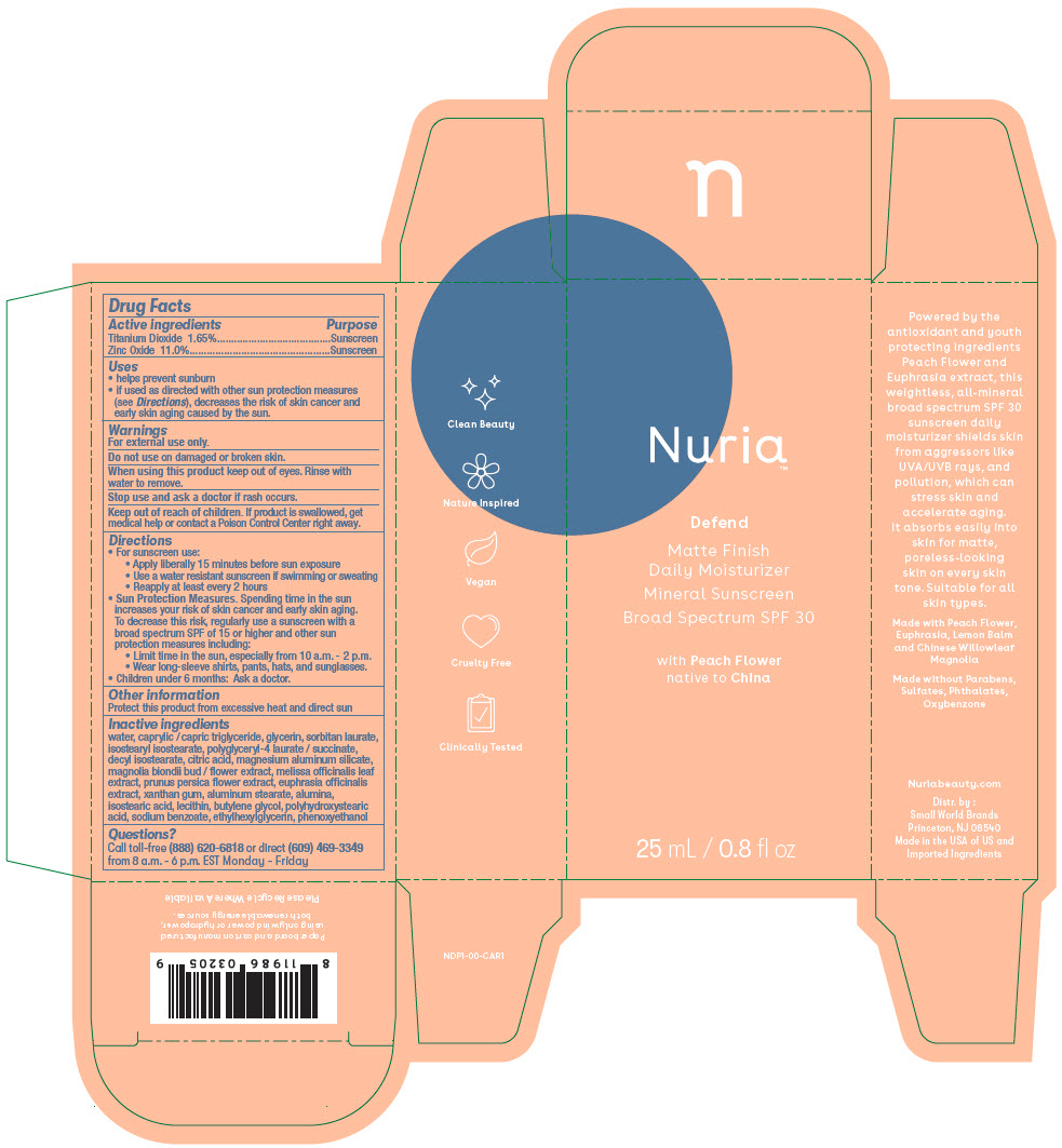 Pill image for Nuria Defend Matte Finish Daily Moisturizer Mineral Sunscreen Broad Spectrum Spf 30