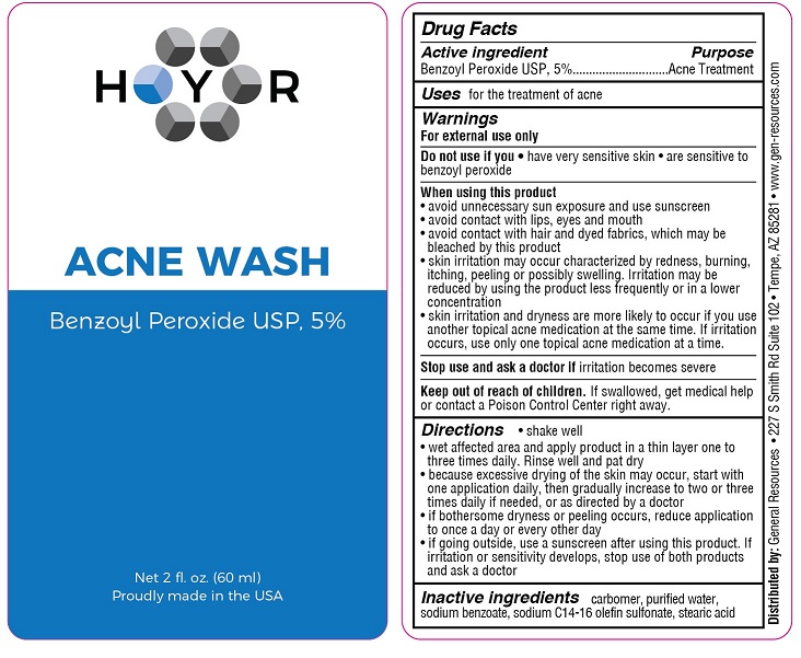 Pill image for Hyr Acne Wash (benzoyl Peroxide 5%)