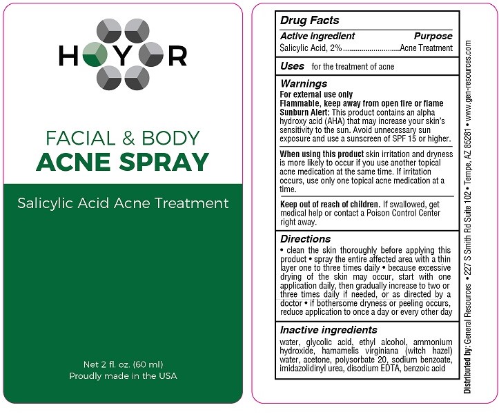 Pill image for Hyr Facial & Body Acne Spray (salicylic Acid)