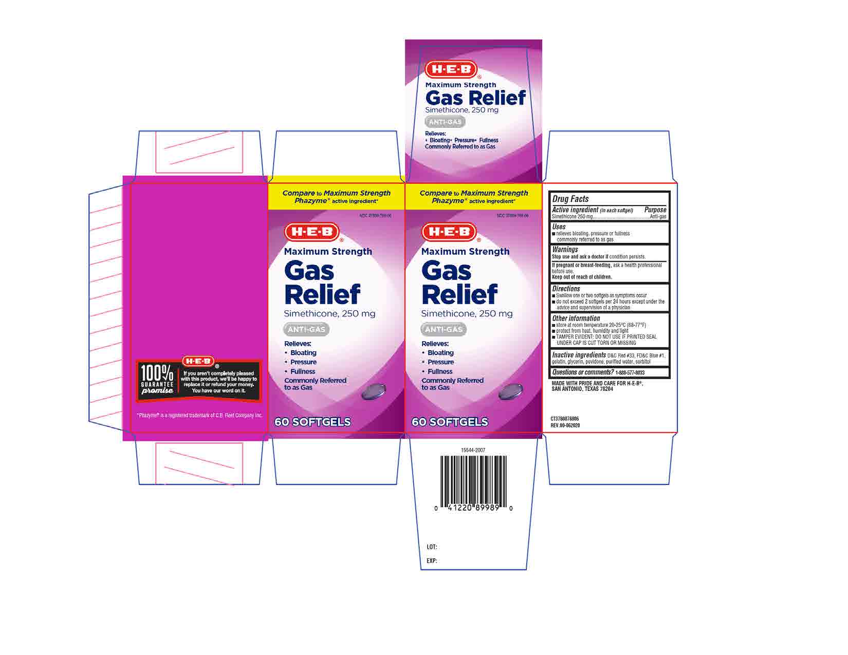 Pill image for Ms Gas Relief - Simethicone 250mg