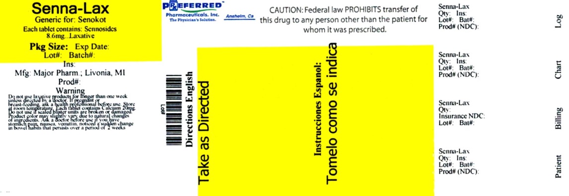 Pill image for Senna-lax