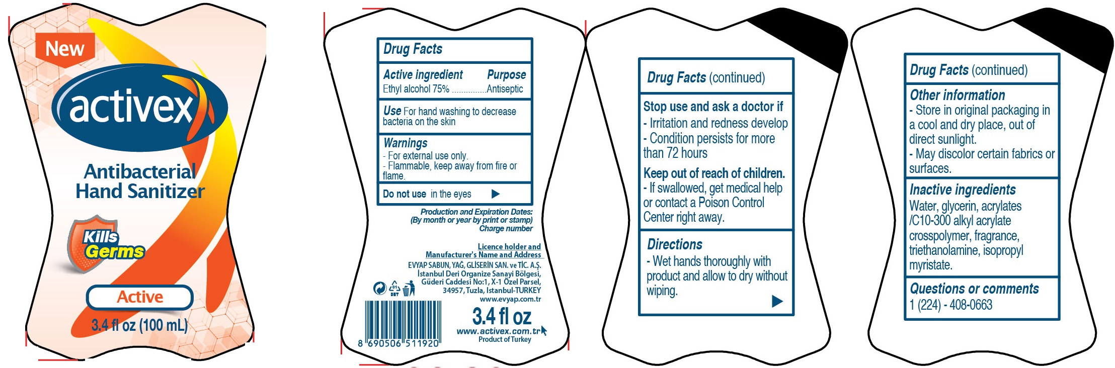 Pill image for activex antibacterial hand sanitizer active