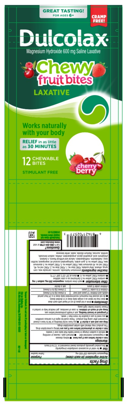 Pill image for Dulcolax Chewy Fruit Bites- Cherry Berry