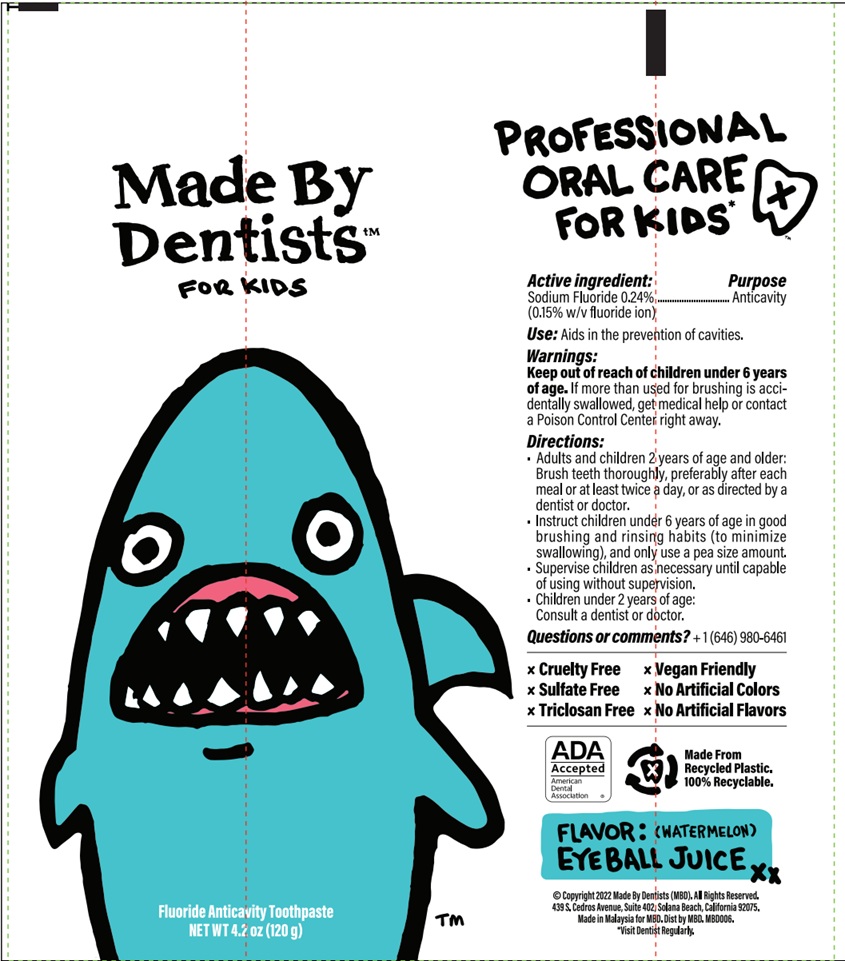 Pill image for made by dentists for kids eyeball juice (watermelon)