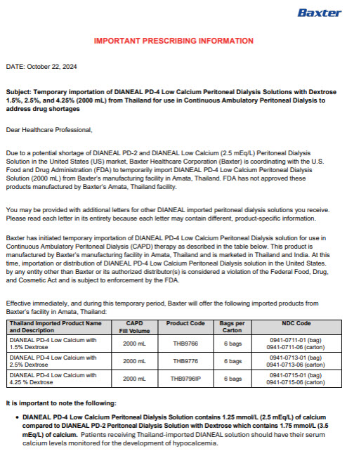 Pill image for Dianeal Low Calcium With Dextrose