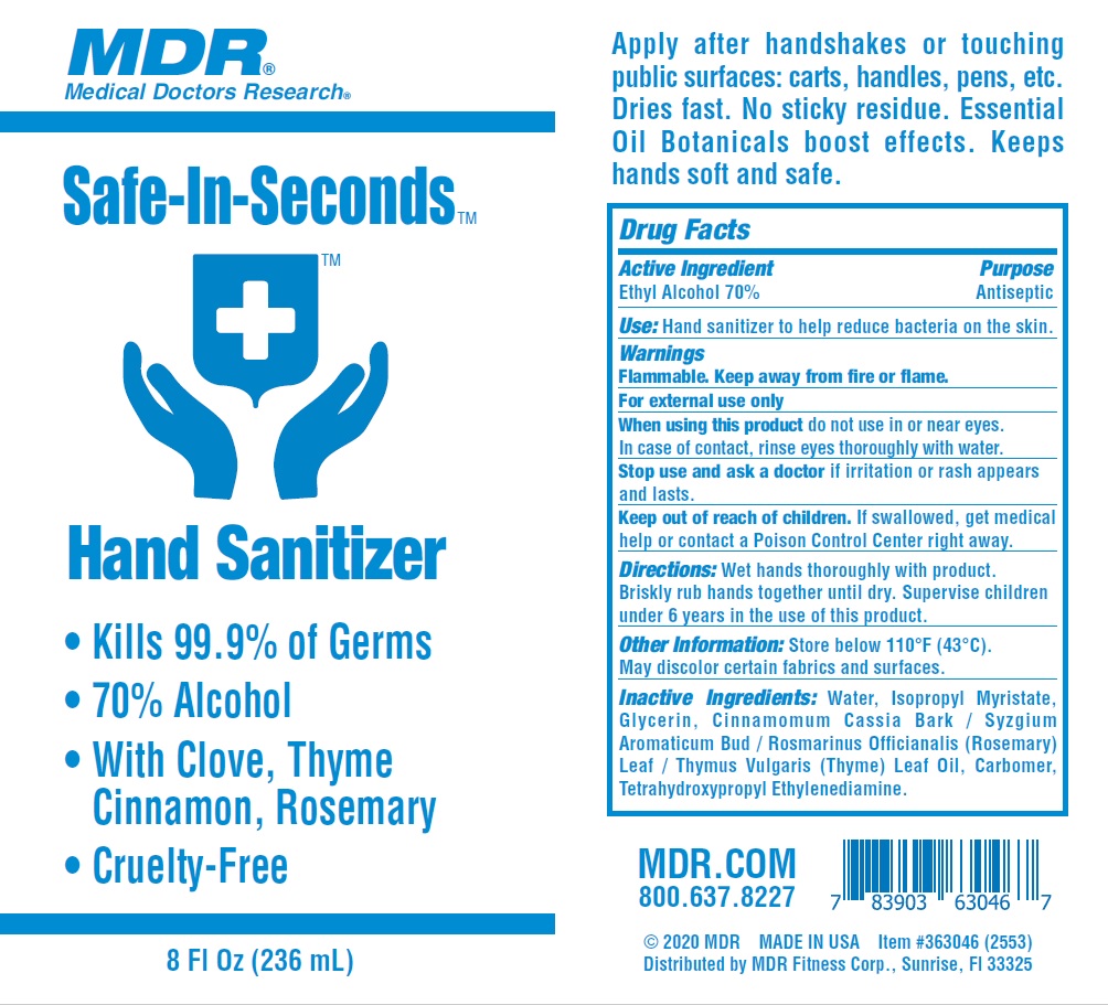 Pill image for Mdr Safe-in-seconds Hand Sanitizer