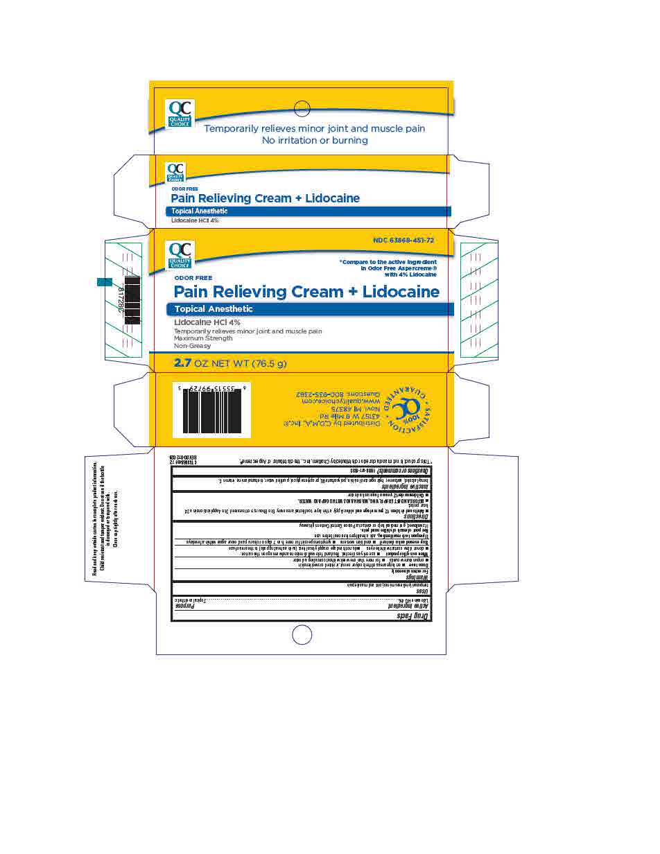 Pill image for Qc Pain Relieving Cream + Lidocaine