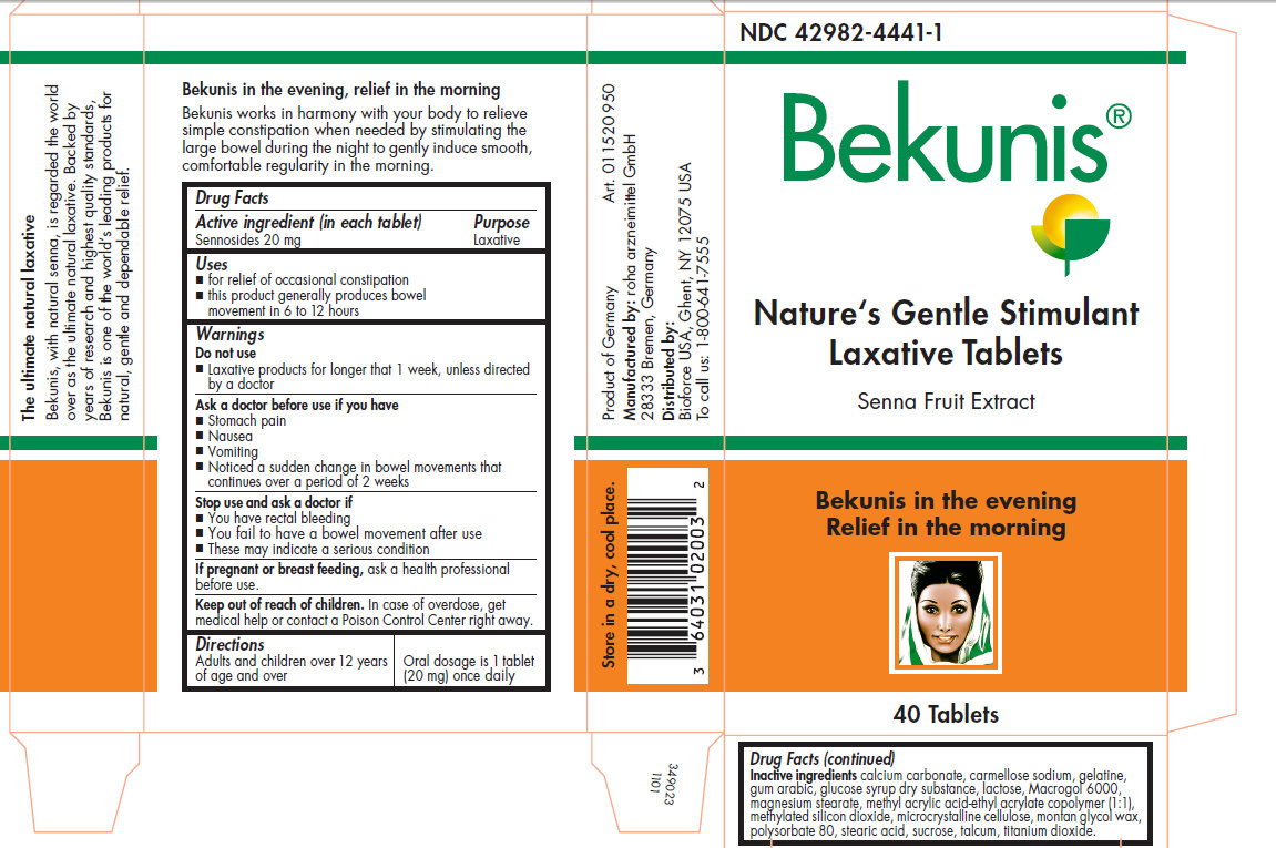 Pill image for Bekunis Nature's Gentle Stimulant Laxative Tablets