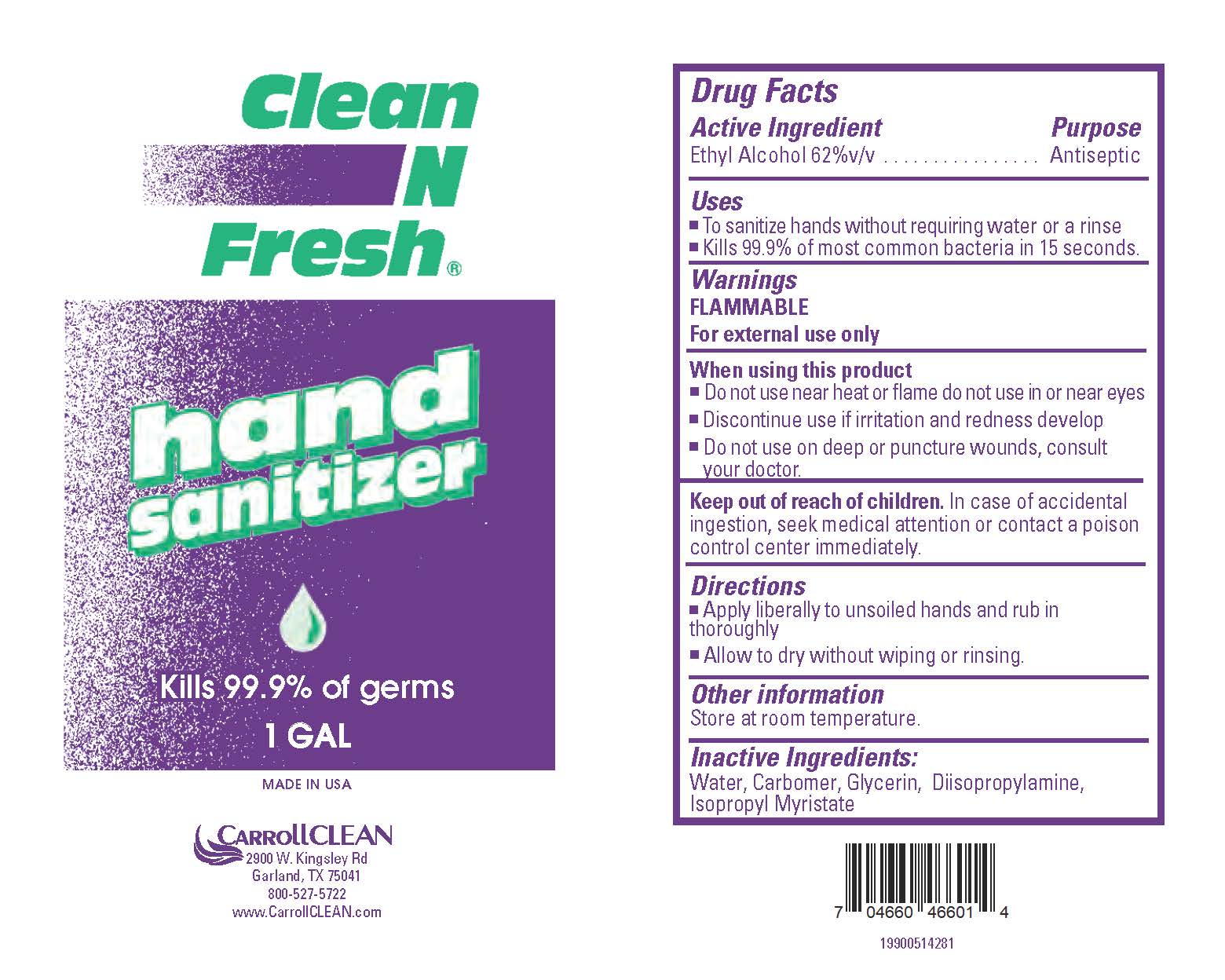 Pill image for Clean N Fresh (r) Hand Sanitizer