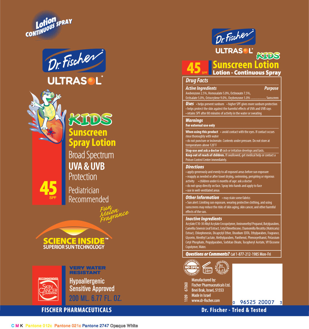Pill image for Dr. Fischer Ultrasol Kids Sunscreen Spray Lotion Spf45