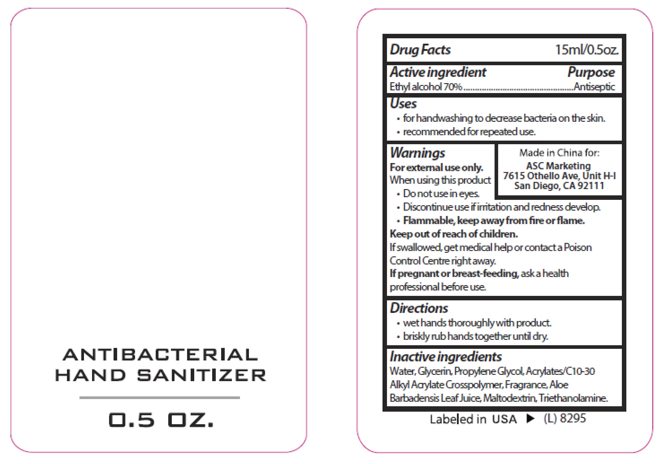 Pill image for Asc Antibacterial Hand Sanitizer