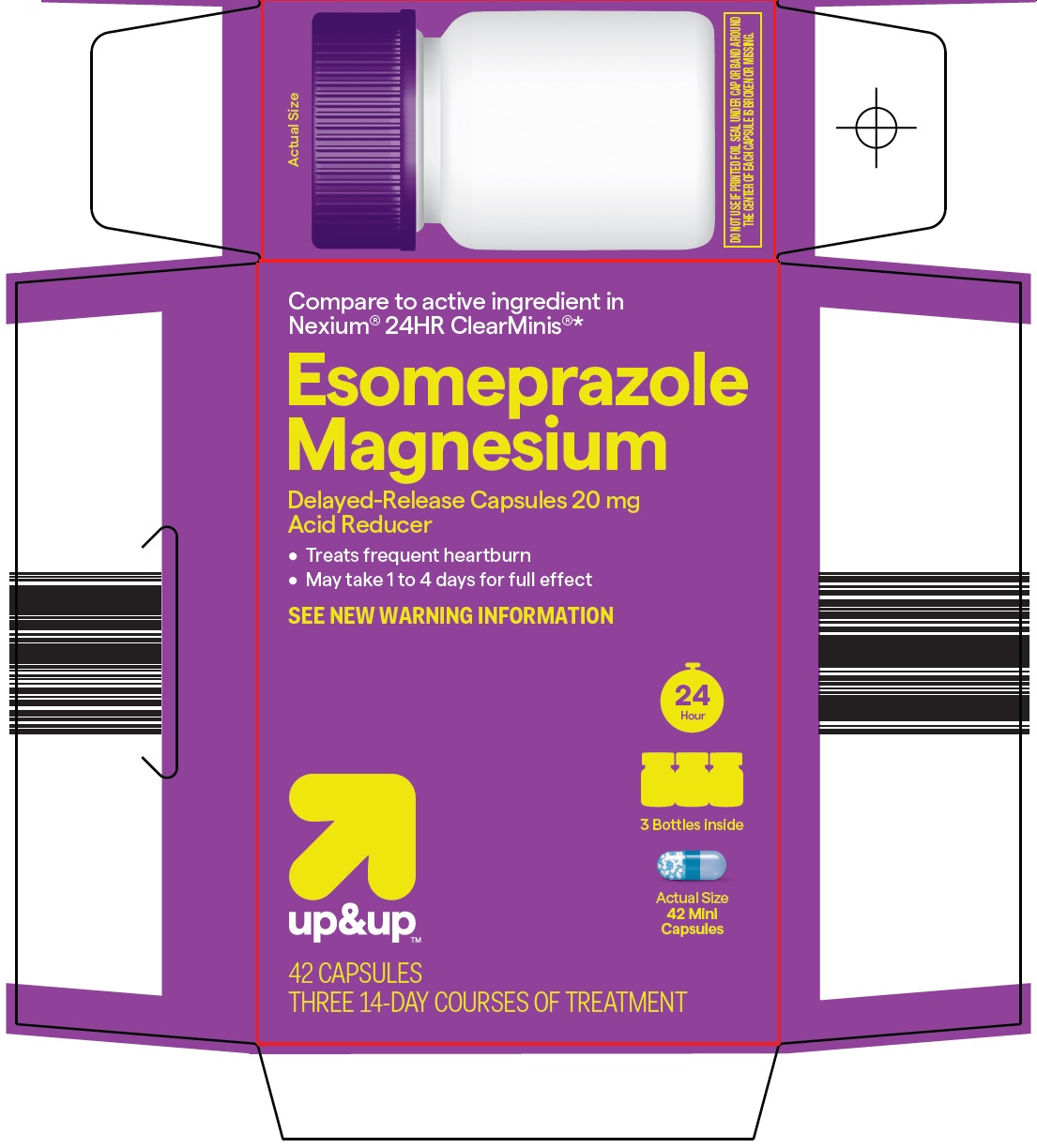 Pill image for target corporation esomeprazole magnesium drug facts