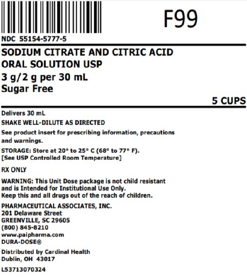 Pill image for Sodium Citrate And Citric Acid Oral Solution Usp