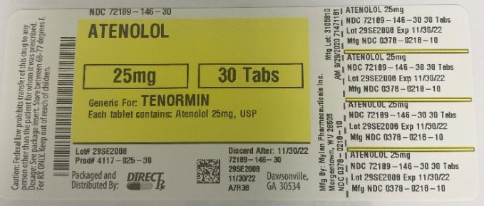 Pill image for Atenolol