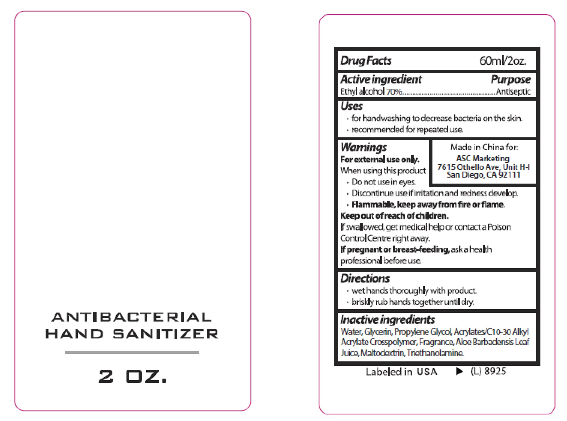Pill image for Asc Antibacterial Hand Sanitizer