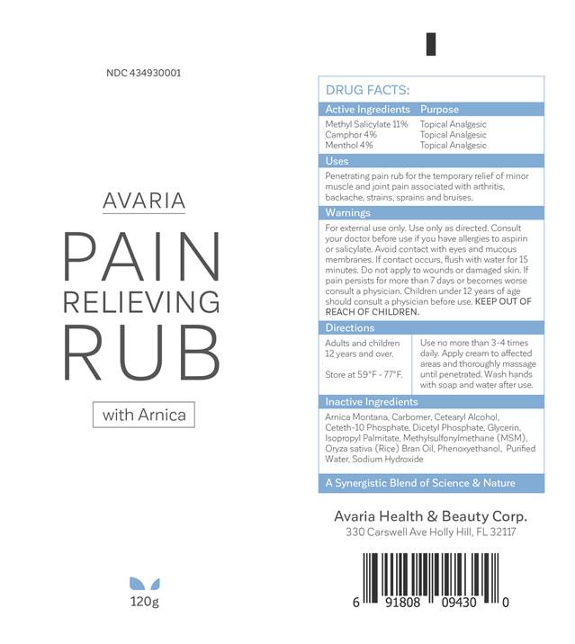 Pill image for Avaria Pain Relief Rub