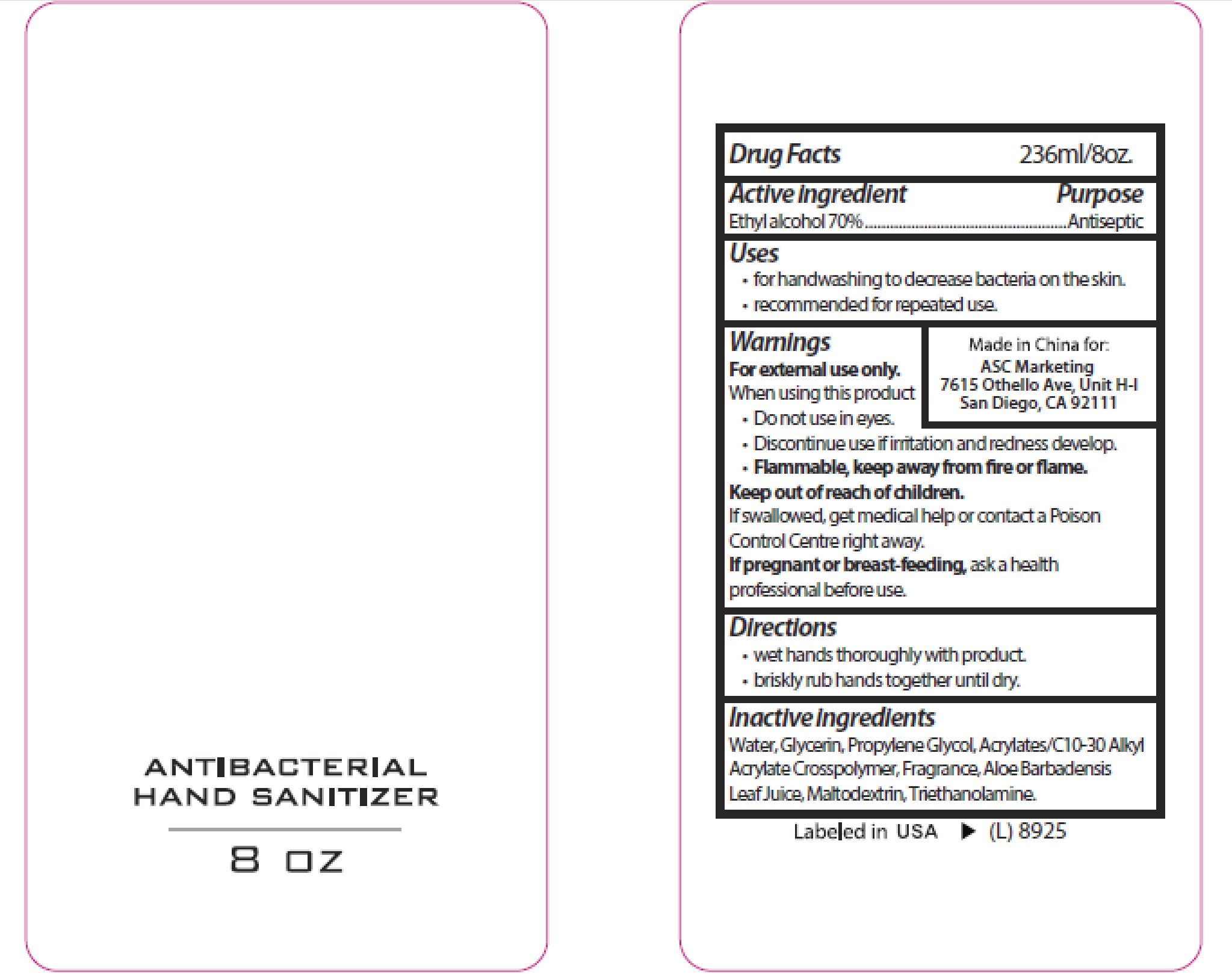 Pill image for Asc Antibacterial Hand Sanitizer
