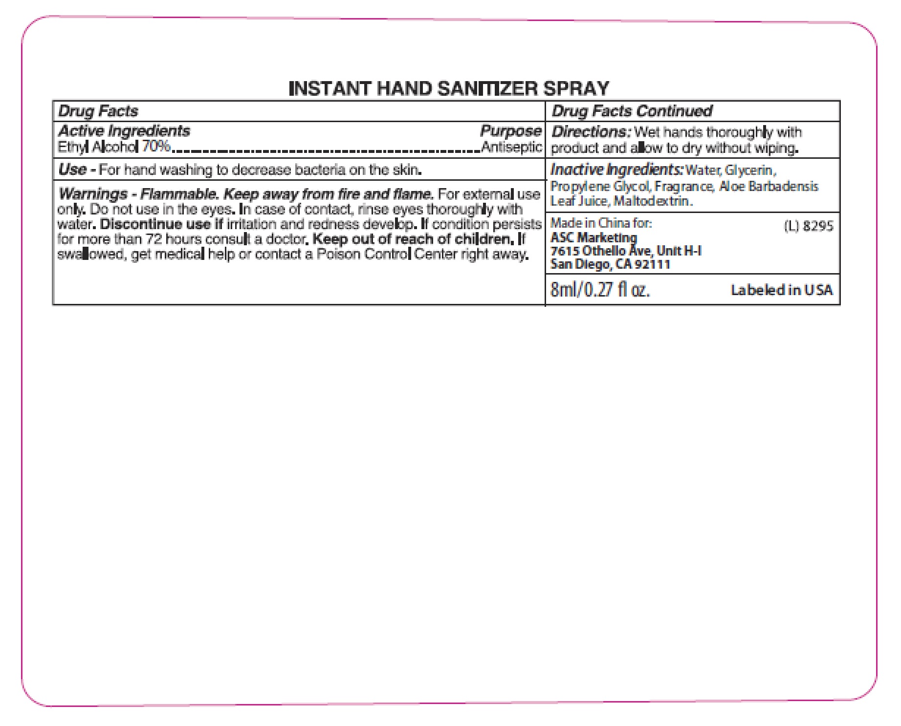 Pill image for 73145-009, Asc Antibacterial Hand Sanitizer