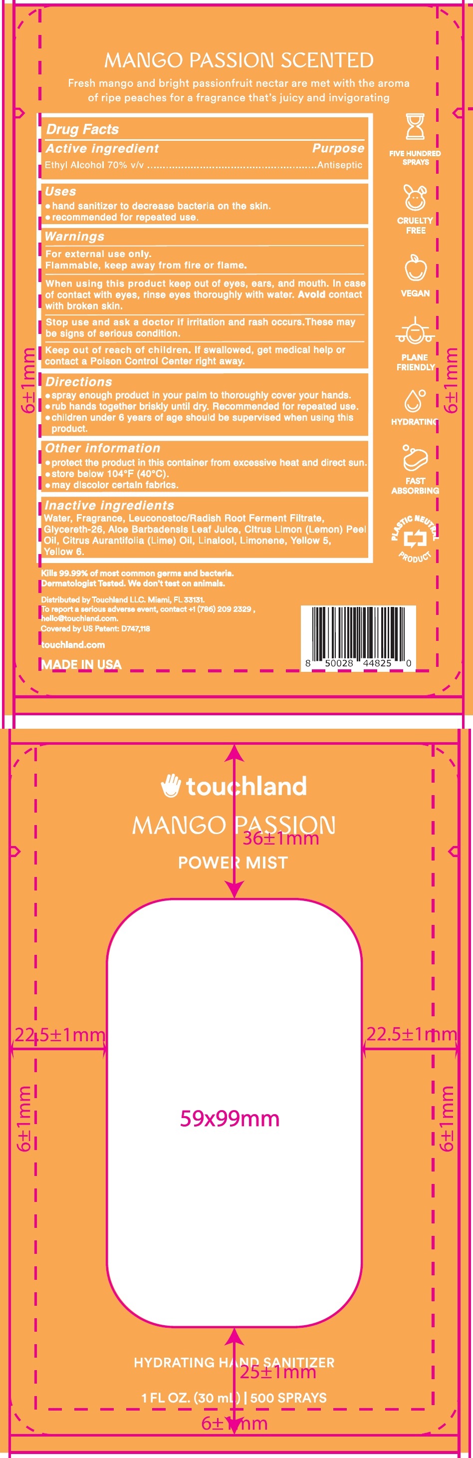 Pill image for touchland power mist hydrating hand sanitizer mango passion