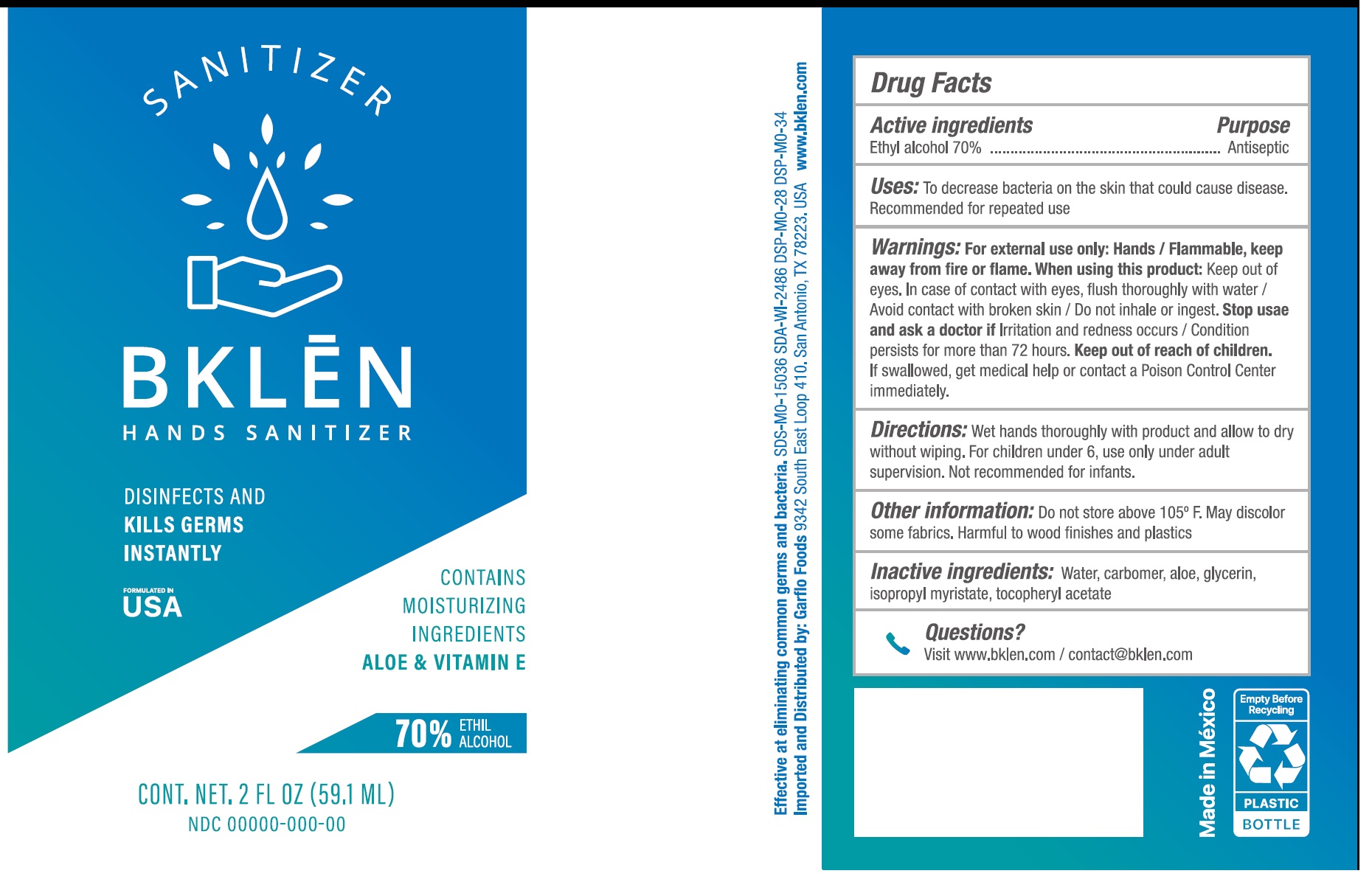 Pill image for Bklen Hands Sanitizer