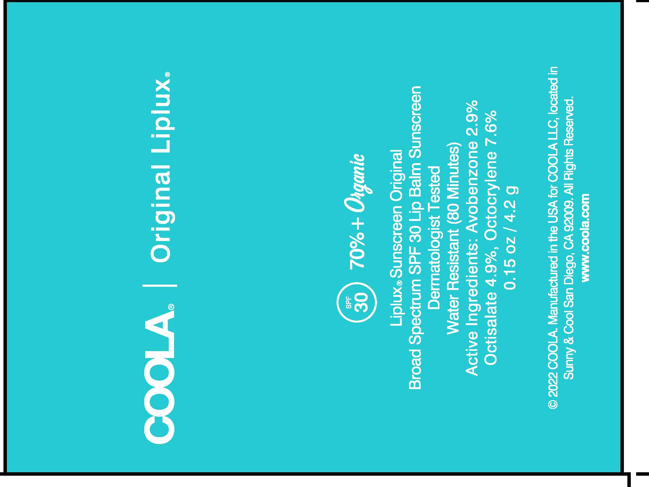 Pill image for Coola Classic Liplux Lip Balm Spf30 0.15oz - Original