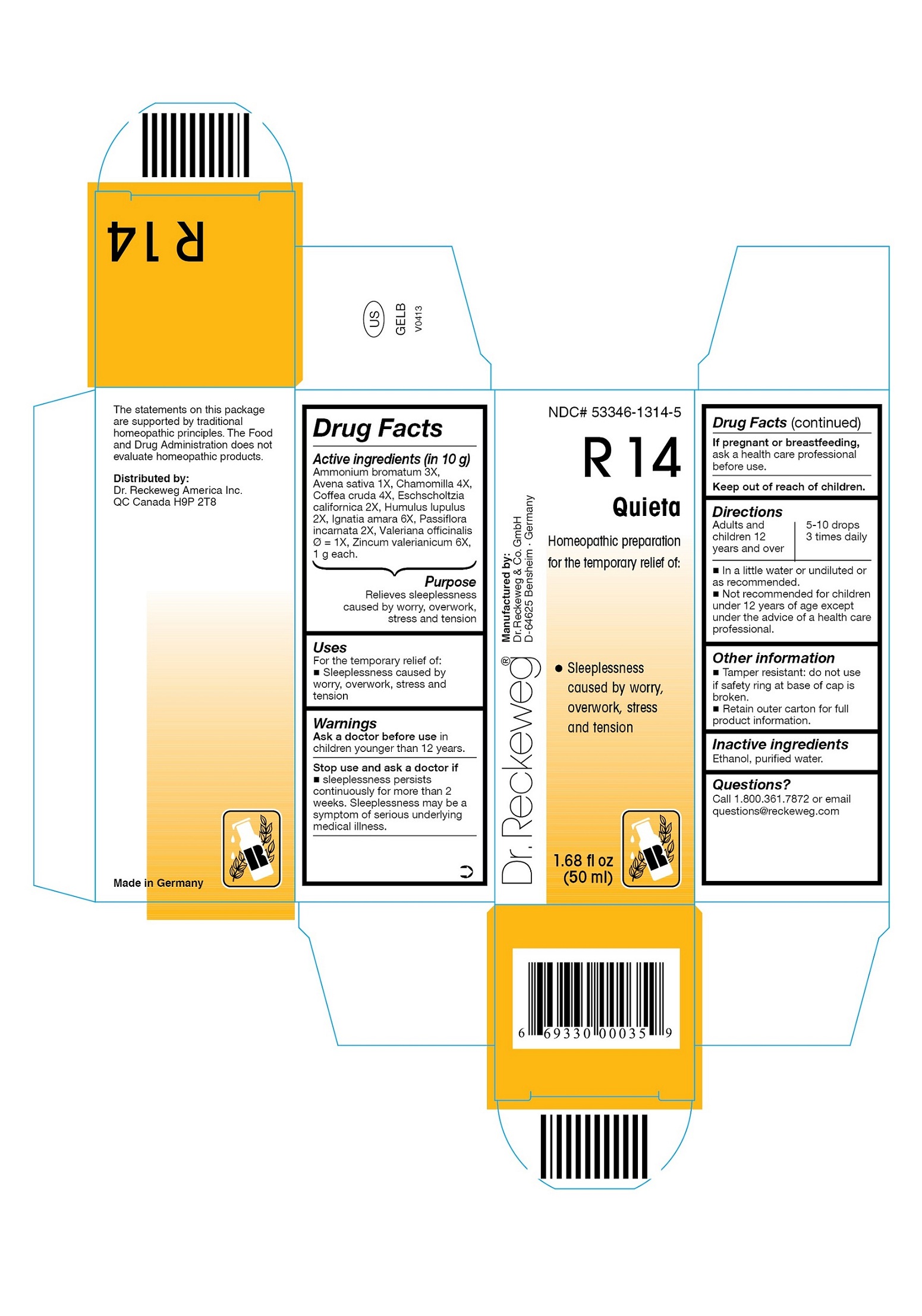 Pill image for Dr. Reckeweg R14 Quieta
