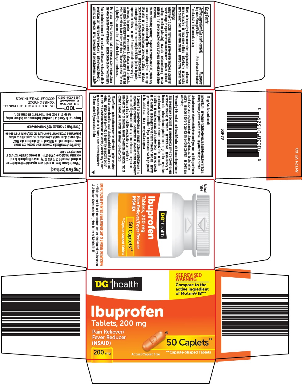 Pill image for Dolgencorp, Llc Ibuprofen Drug Facts